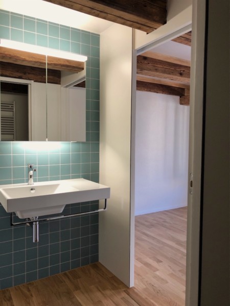 Waschtisch Regelgeschoss Umbau Altstadthaus Baden