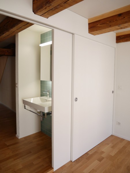 Waschtisch Reduit Umbau Altstadthaus Baden