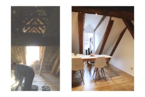 Dachstockausbau Umbau Altstadthaus Baden