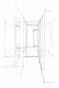 Visualisierung / Skizze Umbau Altstadthaus Baden