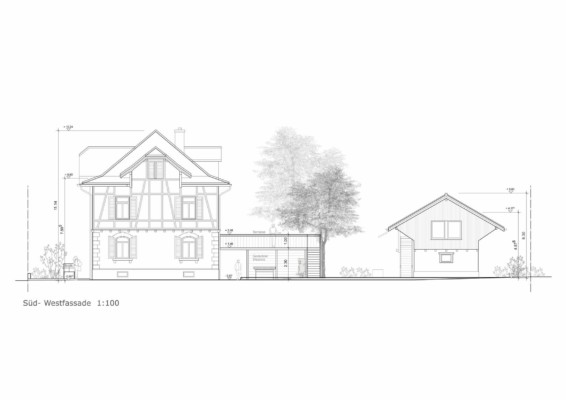 Komposition Umbau Riegelhaus Wettingen