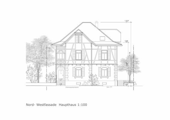 Strassenfassade Umbau Riegelhaus Wettingen