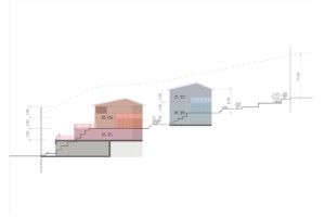 Schnitt Studie Neubau Ennetbaden
