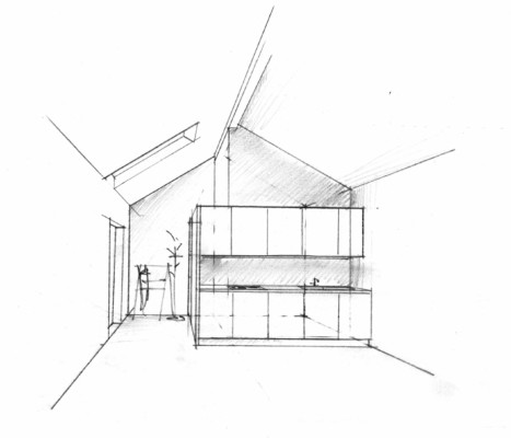 Ideenskizze Umbau Riegelhaus Wettingen