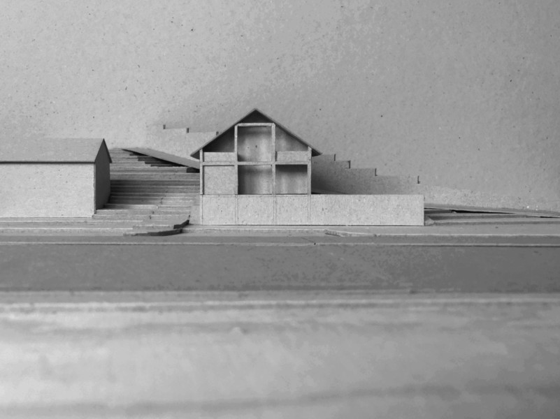 Ansicht Fluss Studie Neubau Obersiggenthal