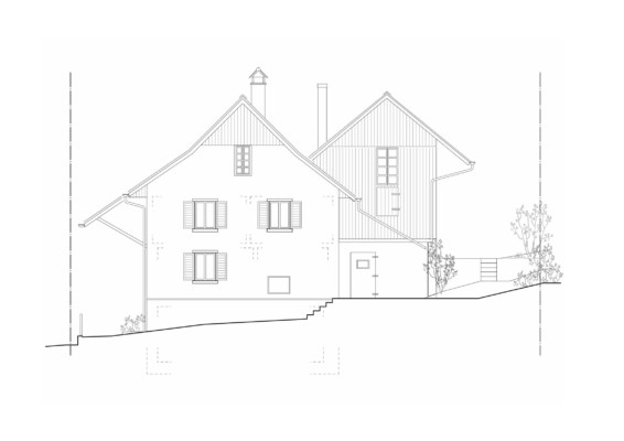 Komposition Umbau Bauernhaus Lengnau