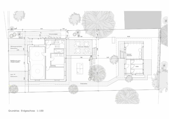 Grundriss Umbau Riegelhaus Wettingen