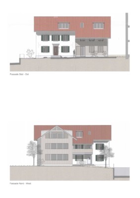 Fassaden Studie Aus- und Anbau Oberrohrdorf