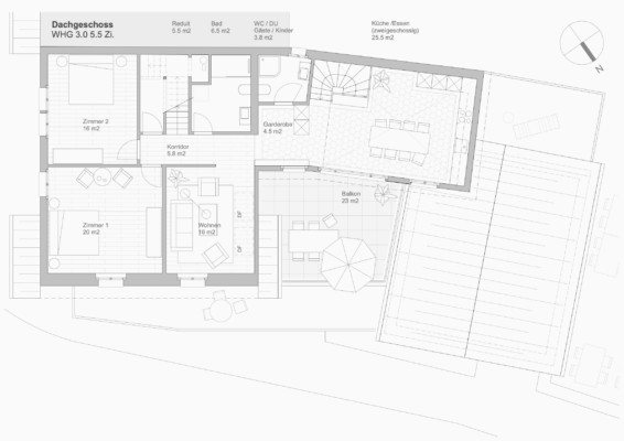 Grundriss Ausbau Dachwohnung Grundriss Dachwohnung