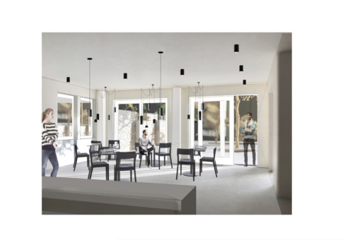 Visualisierung Verbindung Terrasse Collage Modellbau Visualisierung Innenraum