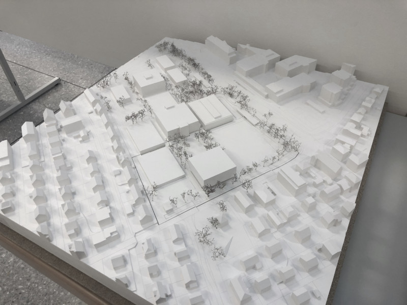Modell / Aussenraumgestaltung Modell Erweiterung Kantonsschule Baden