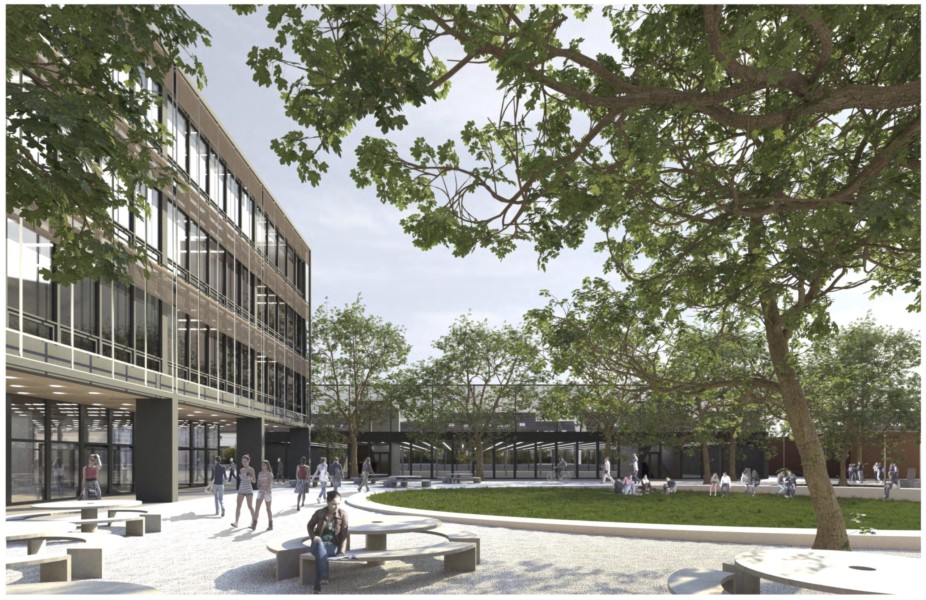 Visualisierung Erweiterung Kantonsschule Baden Wettbewerb Erweiterung Kantonsschule Baden